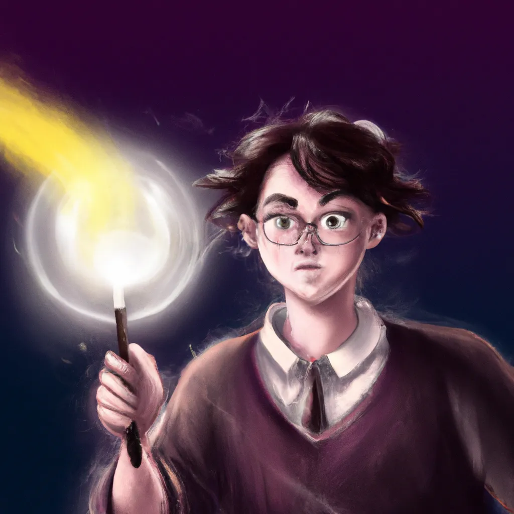 Mágicos Feitiços de Harry Potter: Descubra o Poder da Luz! 7 Ilustracao magia harry potter luz