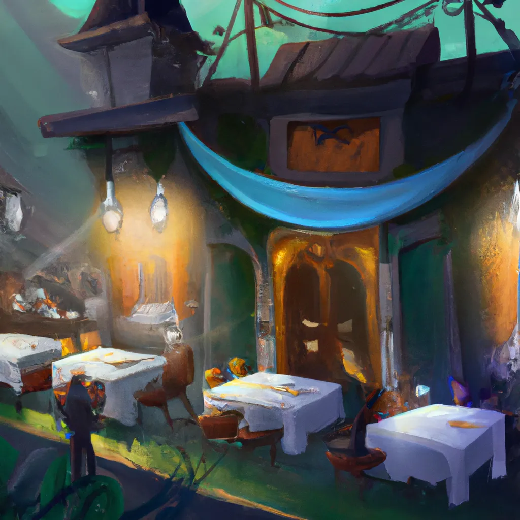 Ilustracao magia restaurante