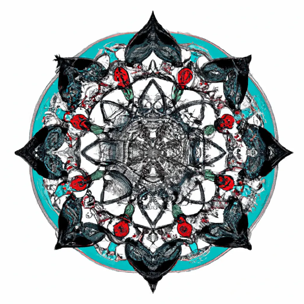 Transforme Sua Parede em um Oásis de Harmonia com Mandala Adesivo! 7 Ilustracao mandala adesivo parede