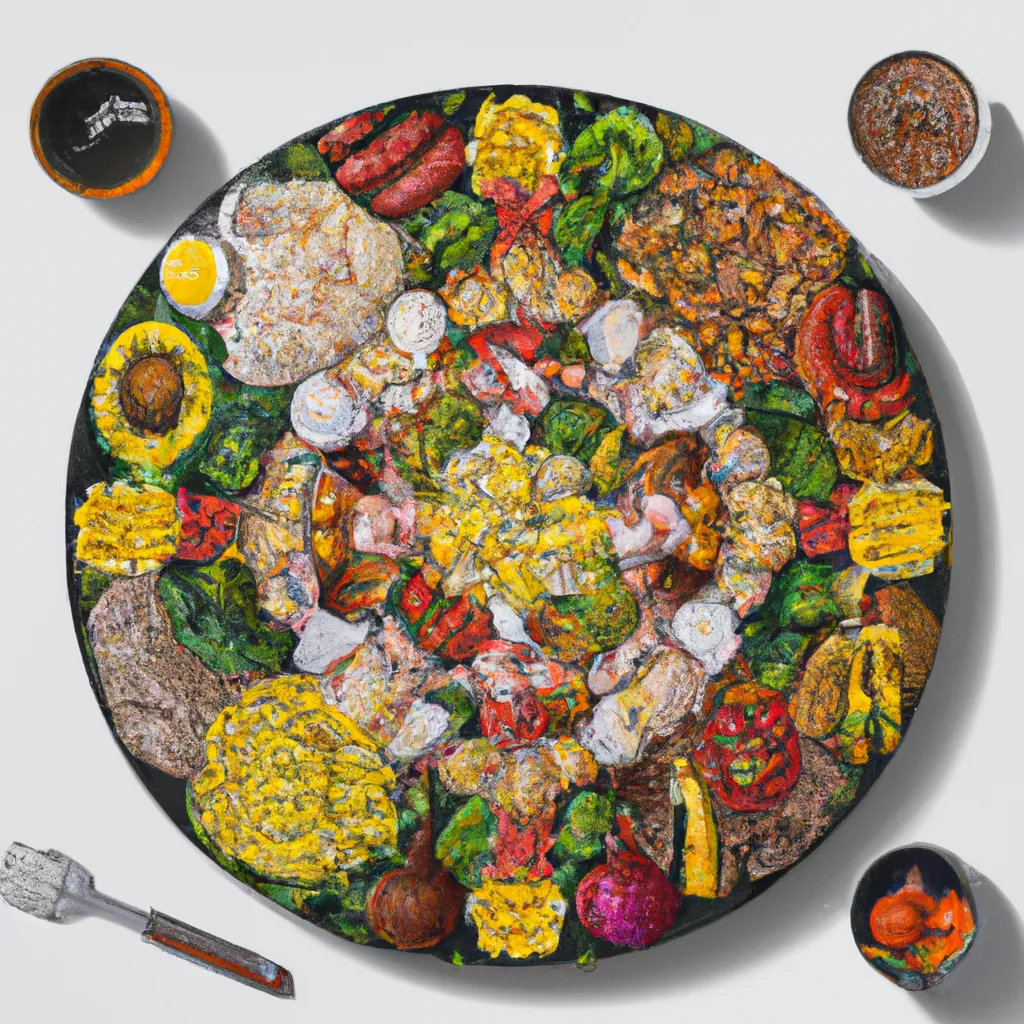 Ilustracao mandala comidas especiais
