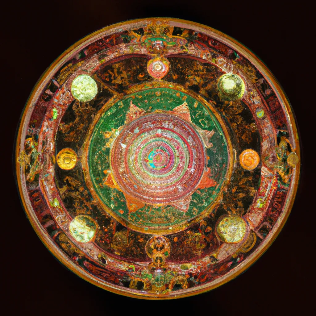 Ilustracao mandala da prosperidade