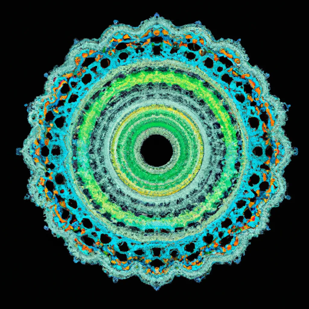 Ilustracao mandala de croche