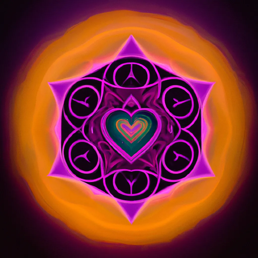 Ilustracao mandala do amor