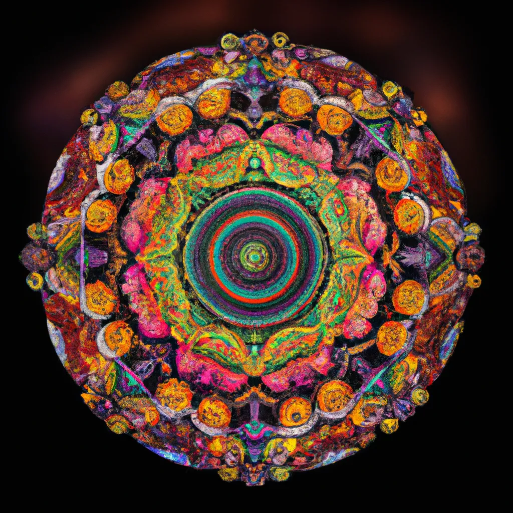 Ilustracao mandala festa