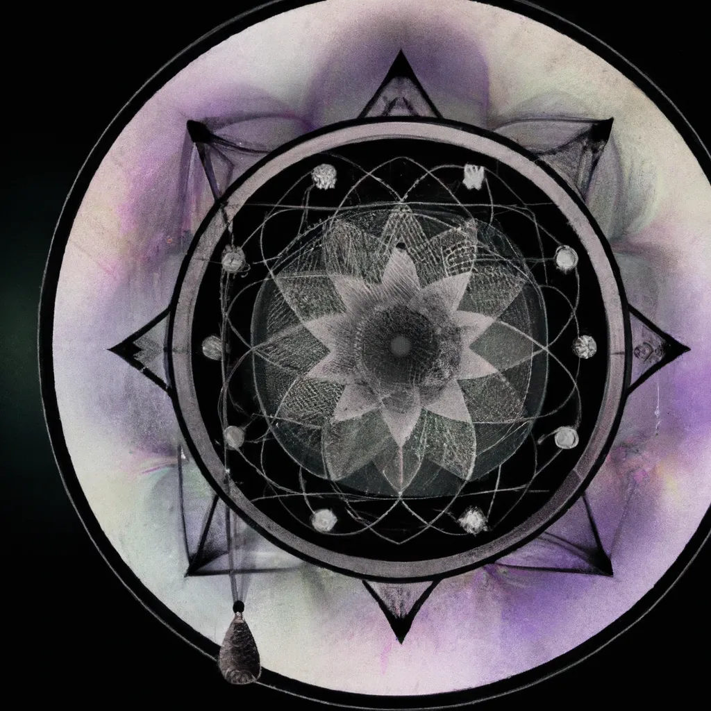 Ilustracao mandala filtro dos sonhos
