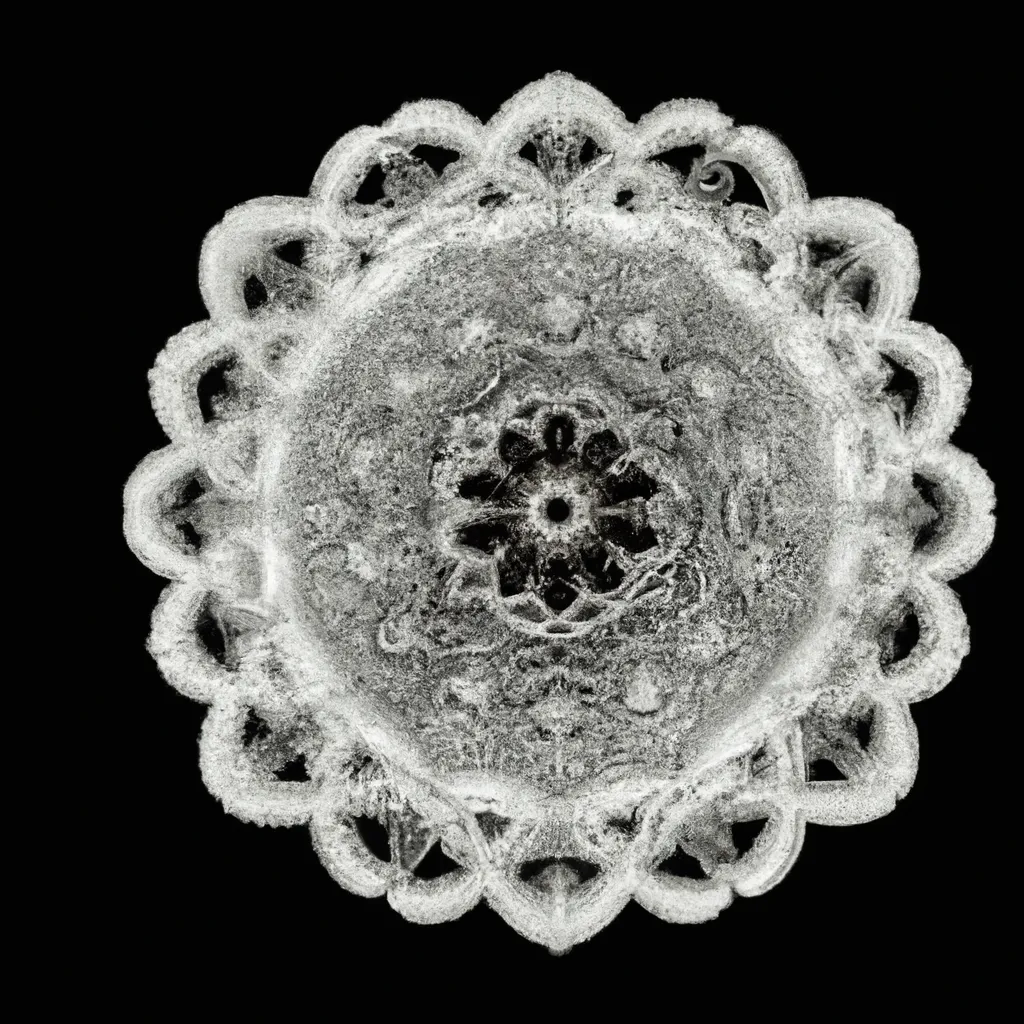 Ilustracao mandala fio de malha
