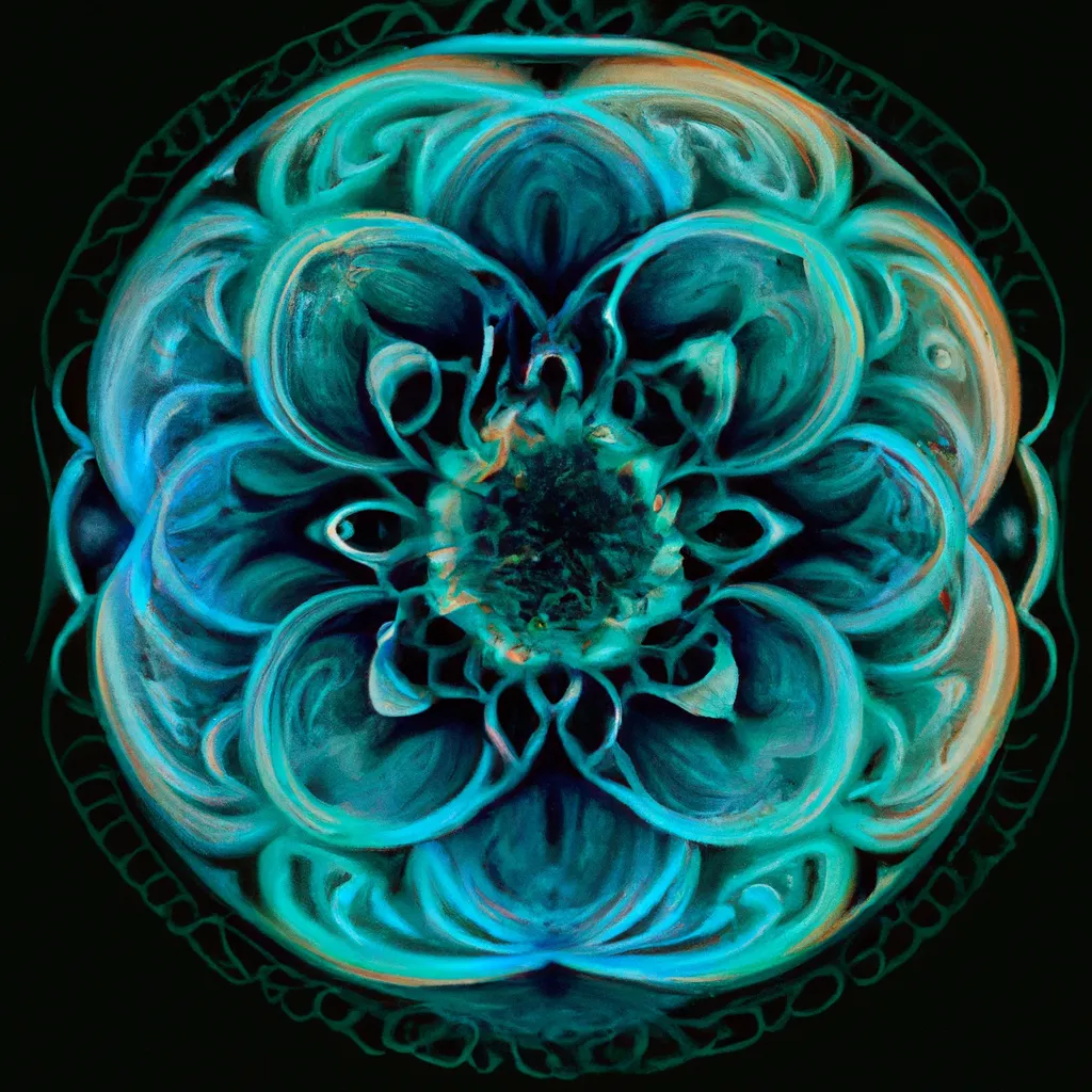 Ilustracao mandala flor da vida