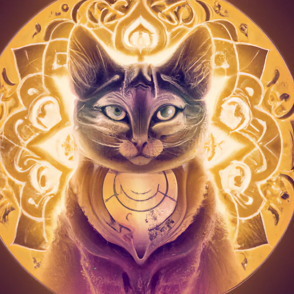 Ilustracao mandala gato