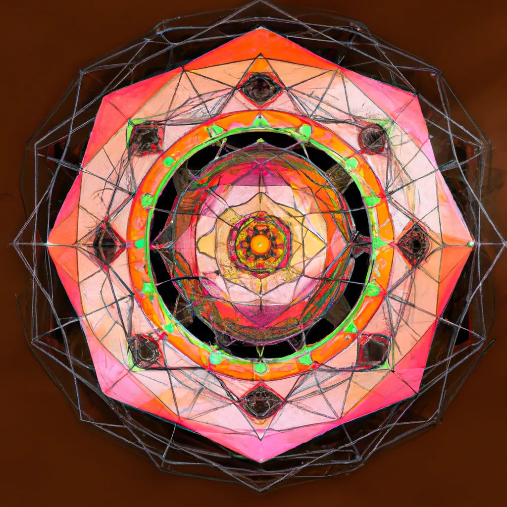 Ilustracao mandala geometria sagrada