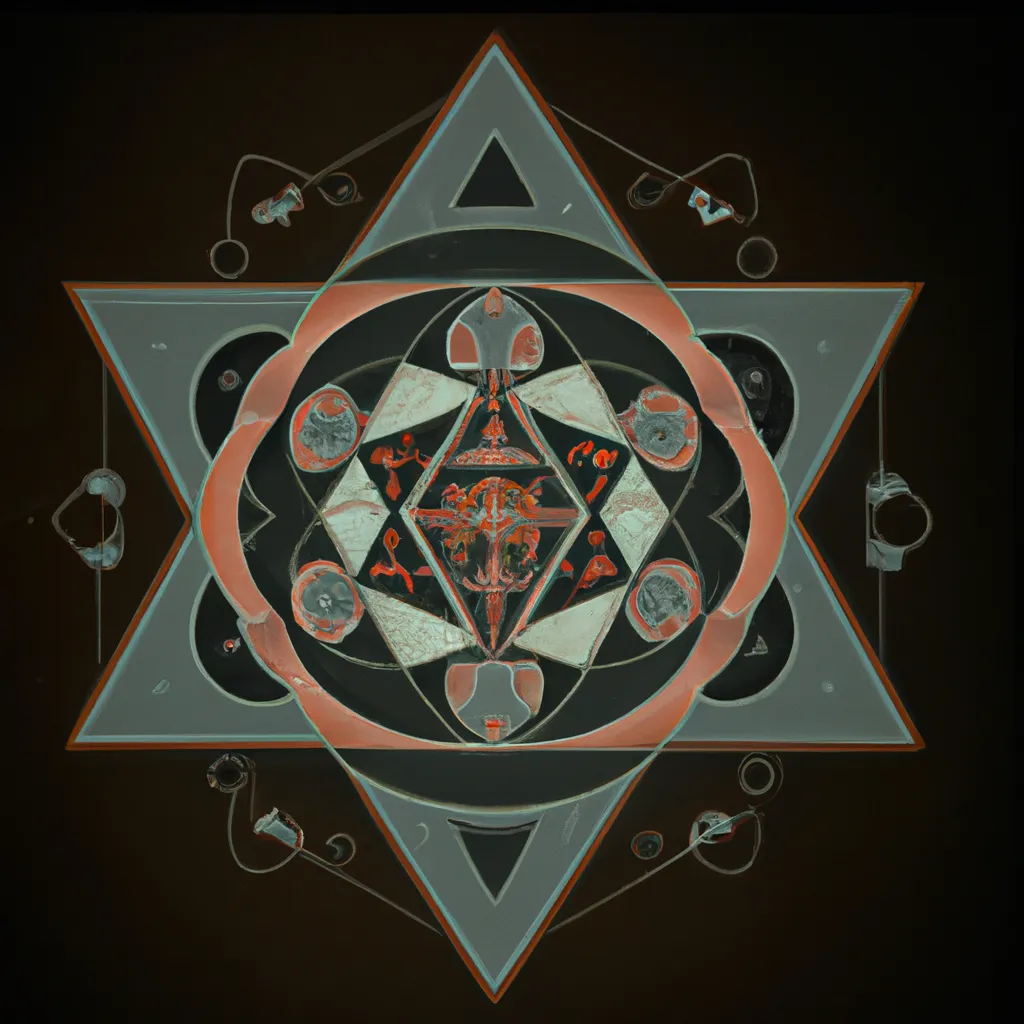 Ilustracao mandala geometria