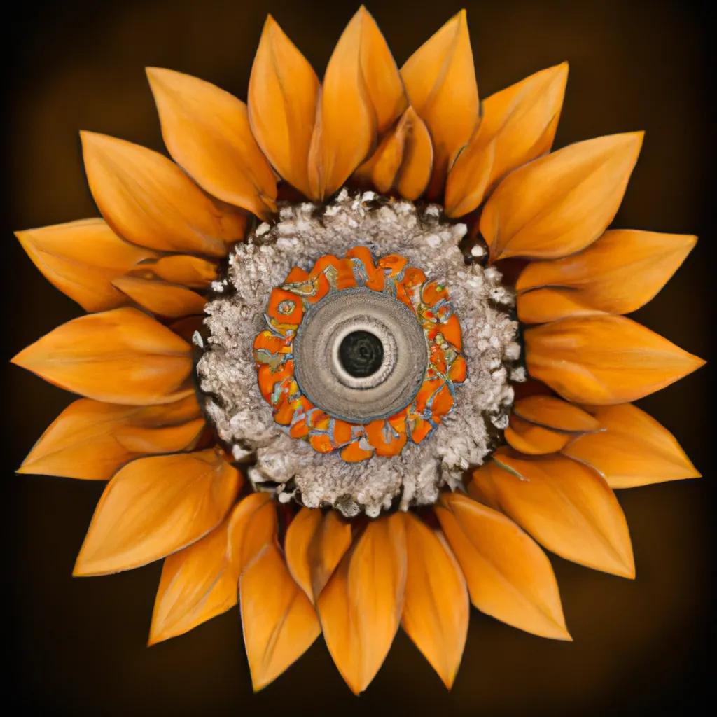 Ilustracao mandala girassol