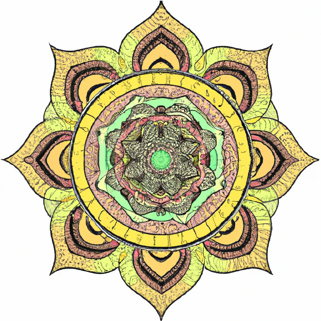 Ilustracao mandala indiana