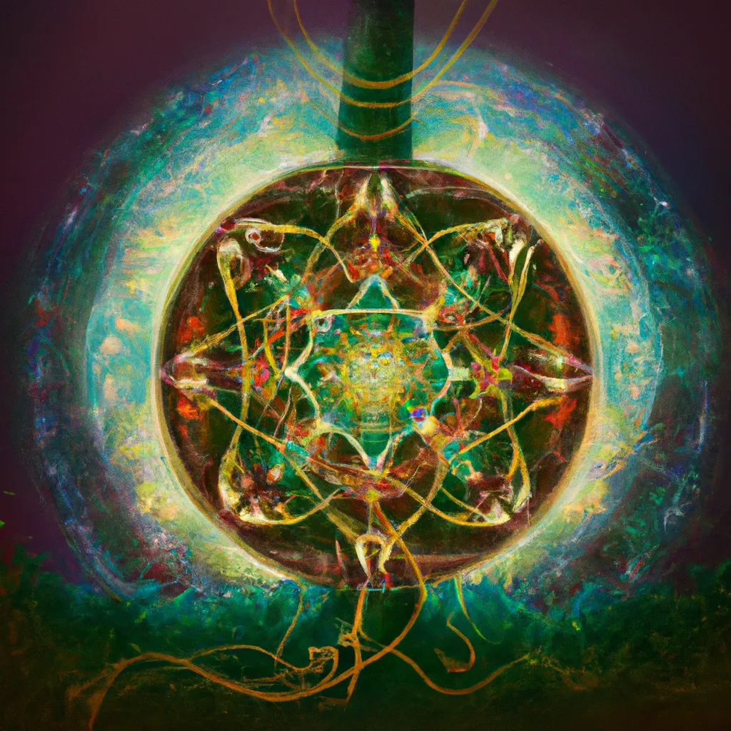 Ilustracao mandala jardim