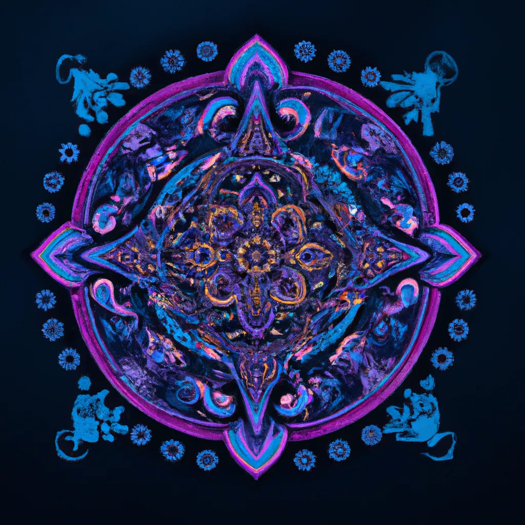 Ilustracao mandala jogos