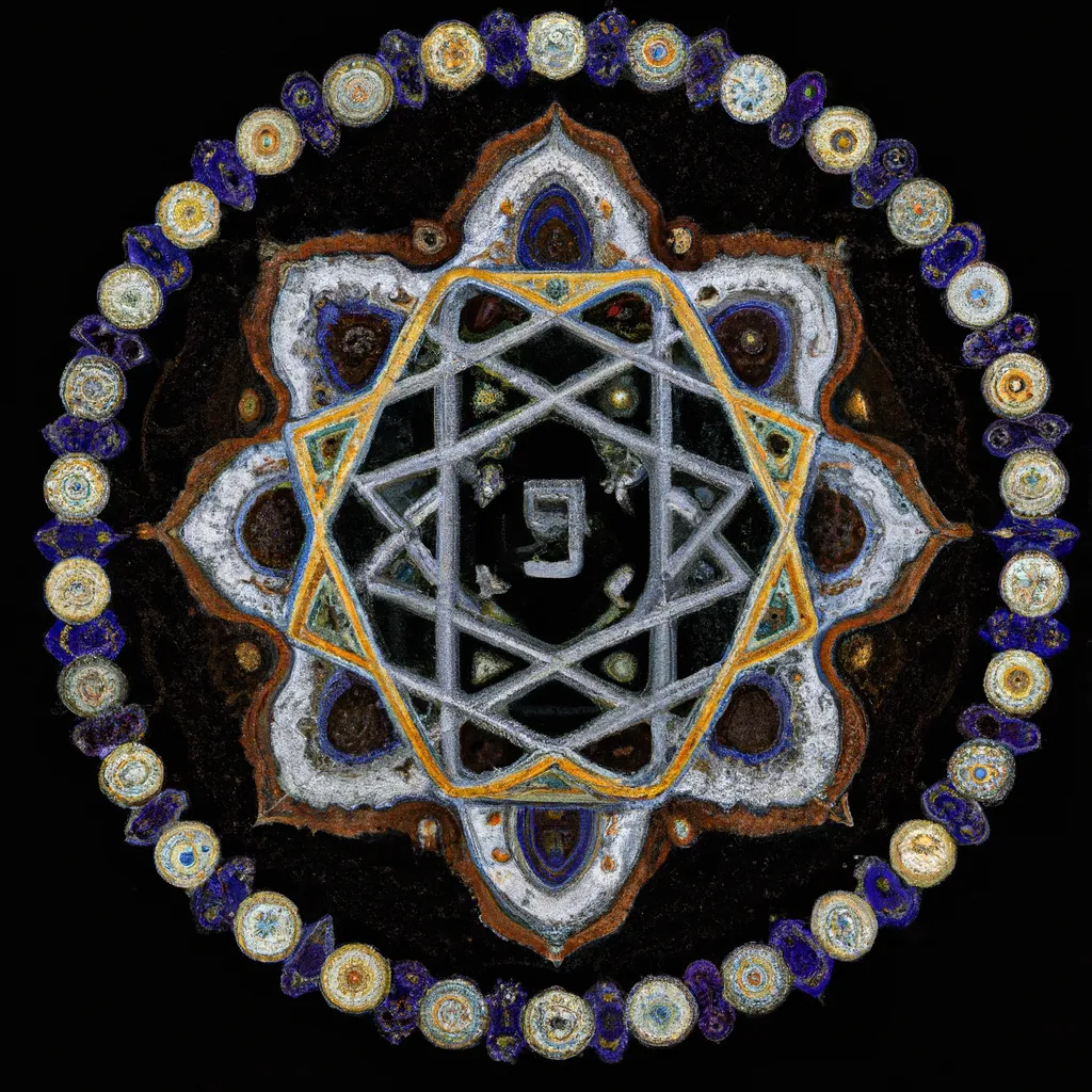 Ilustracao mandala judaica