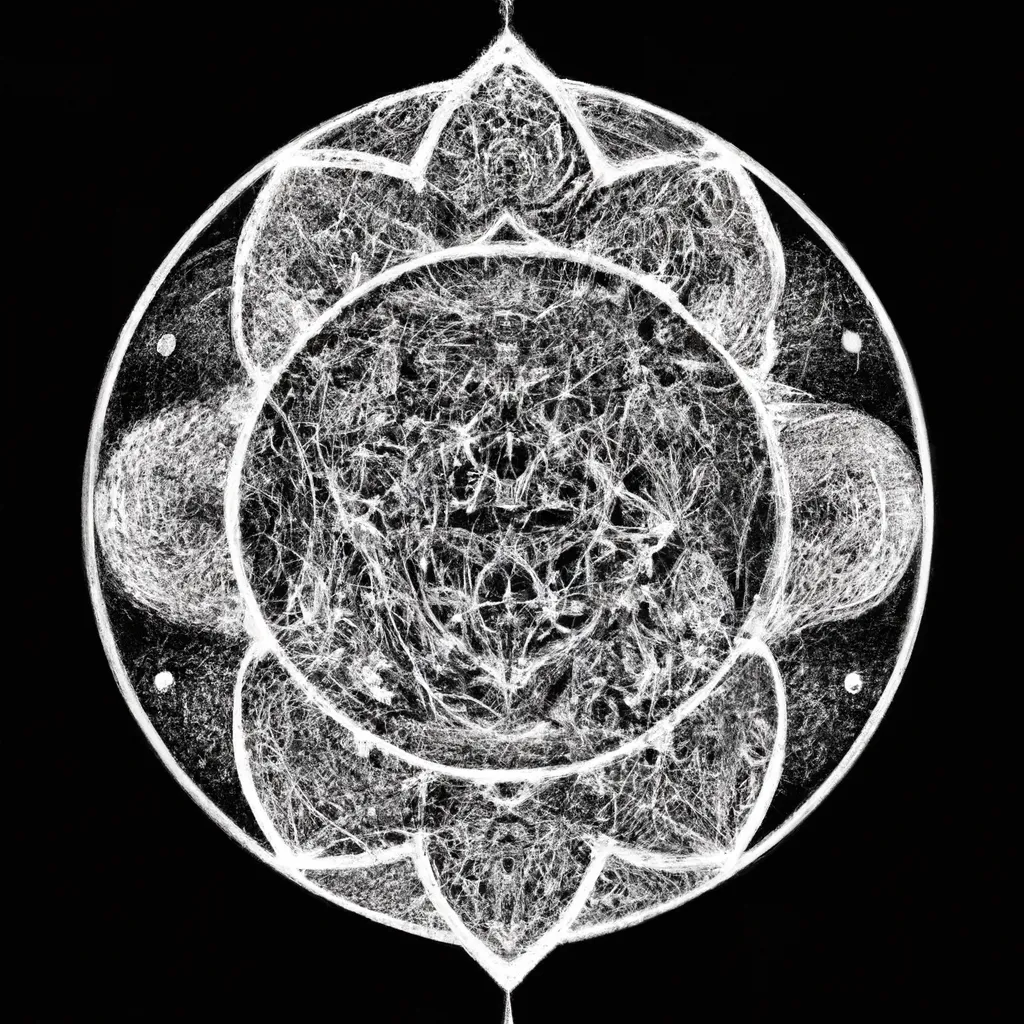 Ilustracao mandala lunar para imprimir