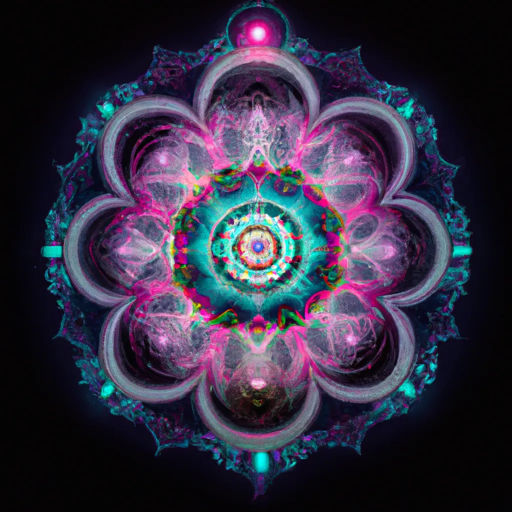 Ilustracao mandala luz
