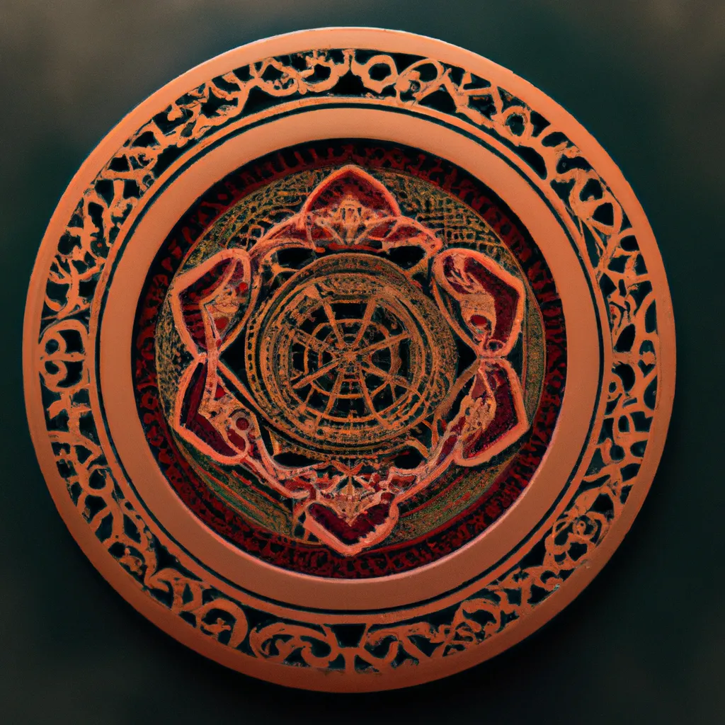 Ilustracao mandala mdf pintada