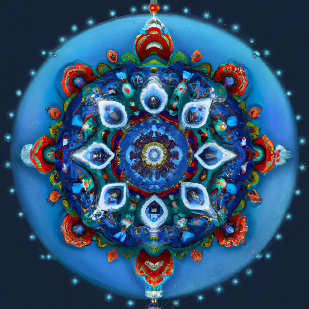 Ilustracao mandala natalina