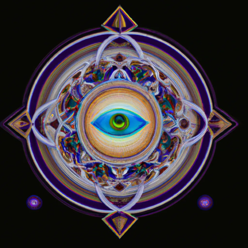 Ilustracao mandala olho de deus significado