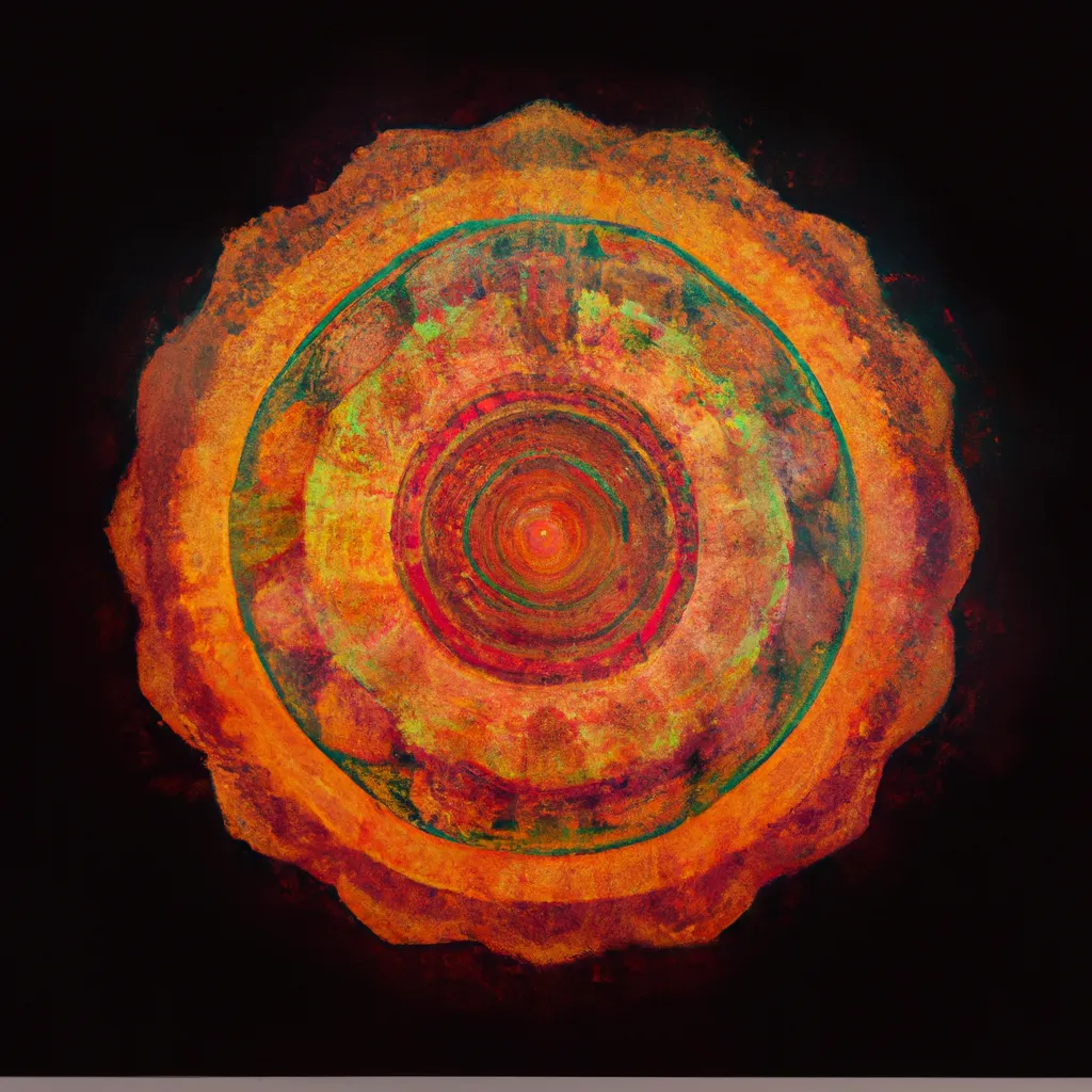 Ilustracao mandala origem