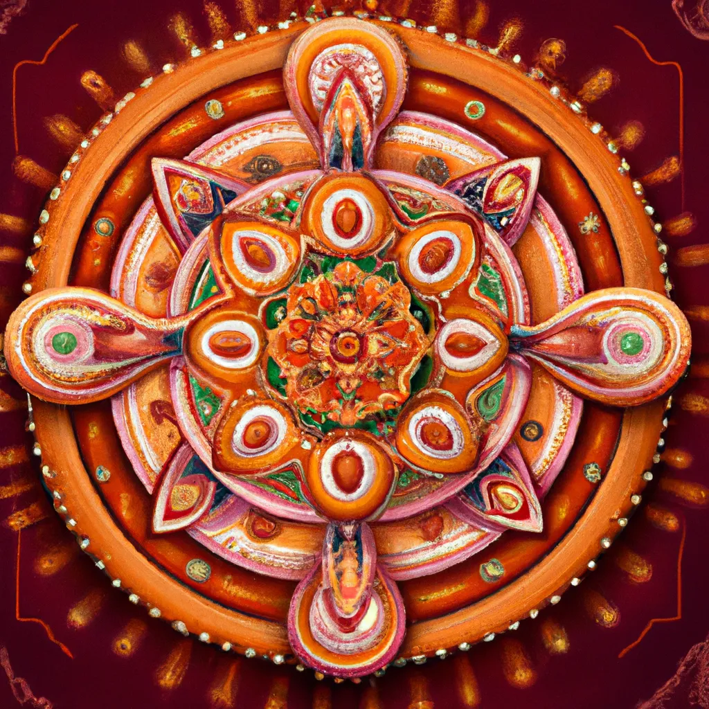 Ilustracao mandala padaria