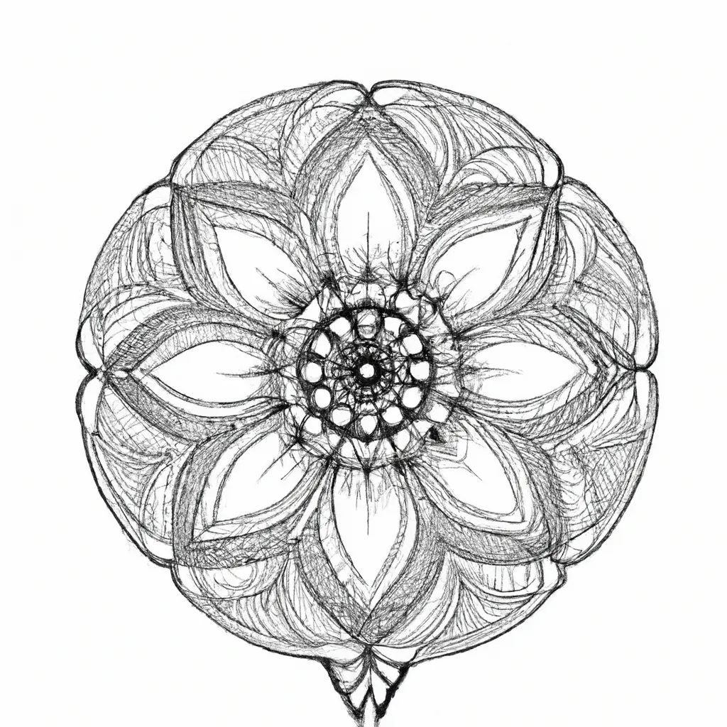 Mandala para Pintar: Aprenda a Criar e Colorir Suas Próprias Obras de Arte! 7 Ilustracao mandala para pintar