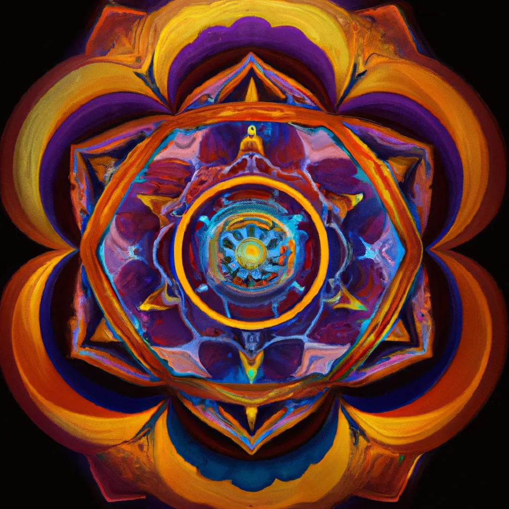 Ilustracao mandala quantica