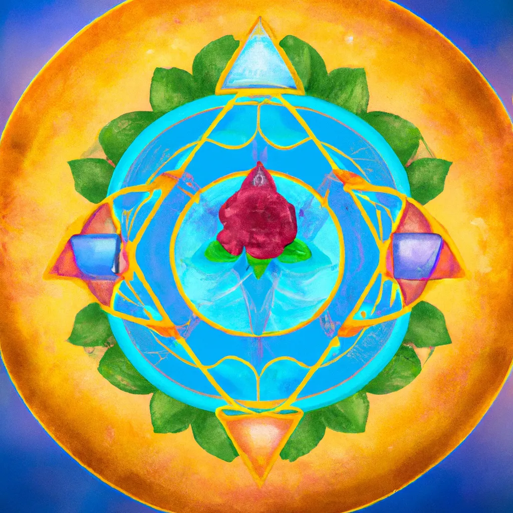 Ilustracao mandala quatro elementos