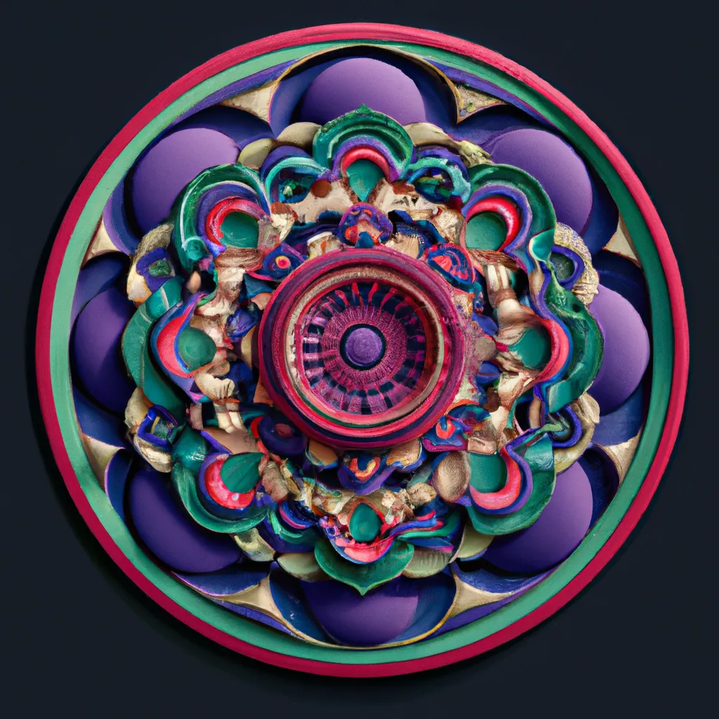 Ilustracao mandala quilling