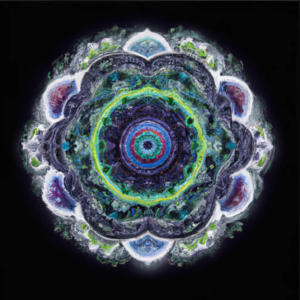 Ilustracao mandala rara