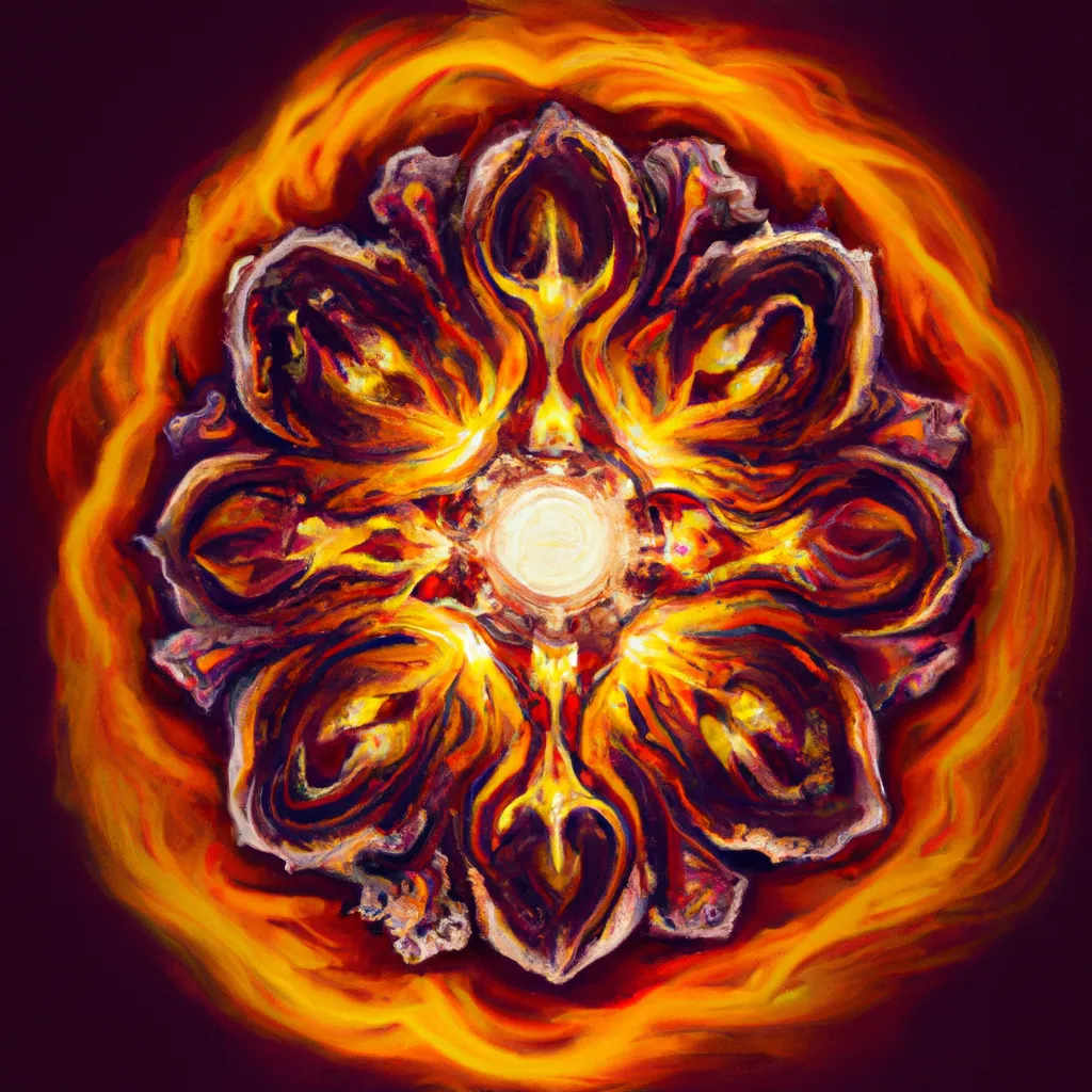 Ilustracao mandala sol