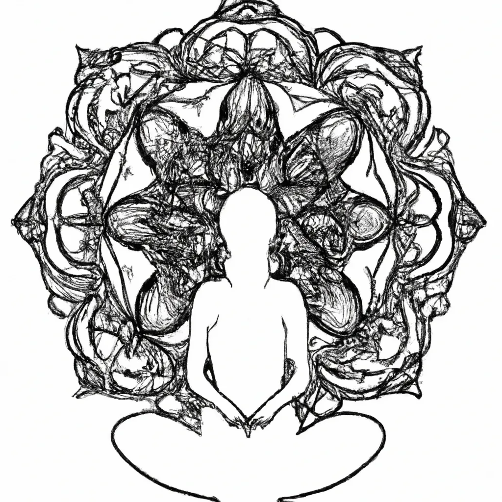 Ilustracao mandala tatuagem feminina