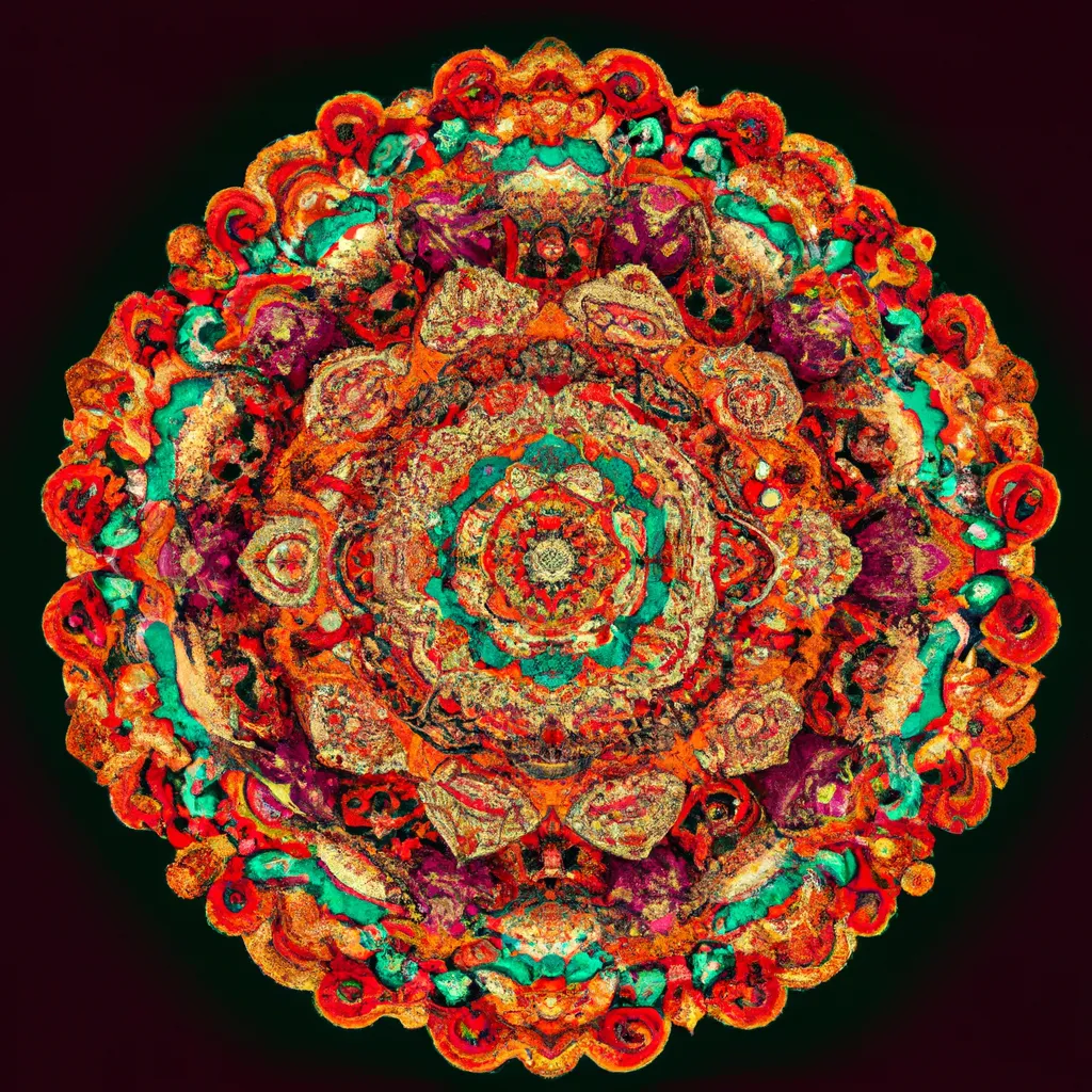 Ilustracao mandala wedding