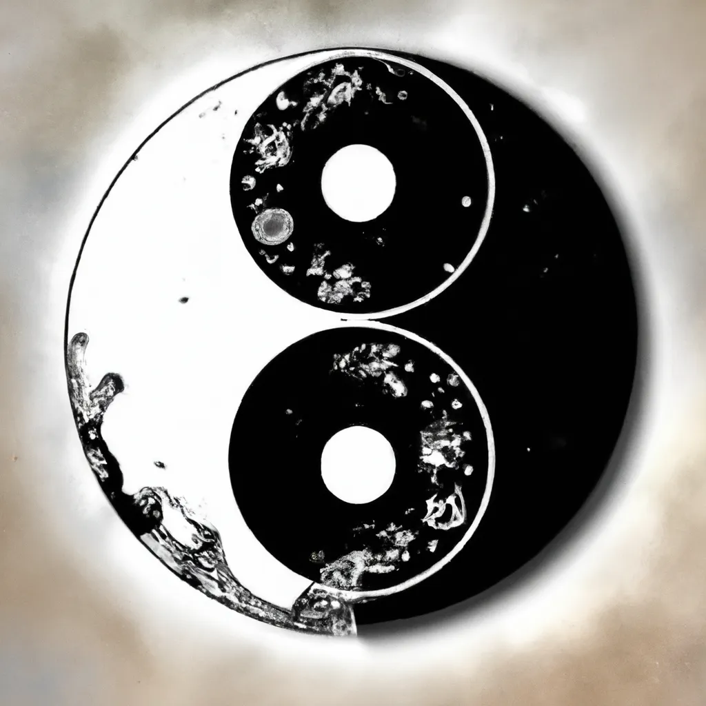 Ilustracao mandala yin yang significado