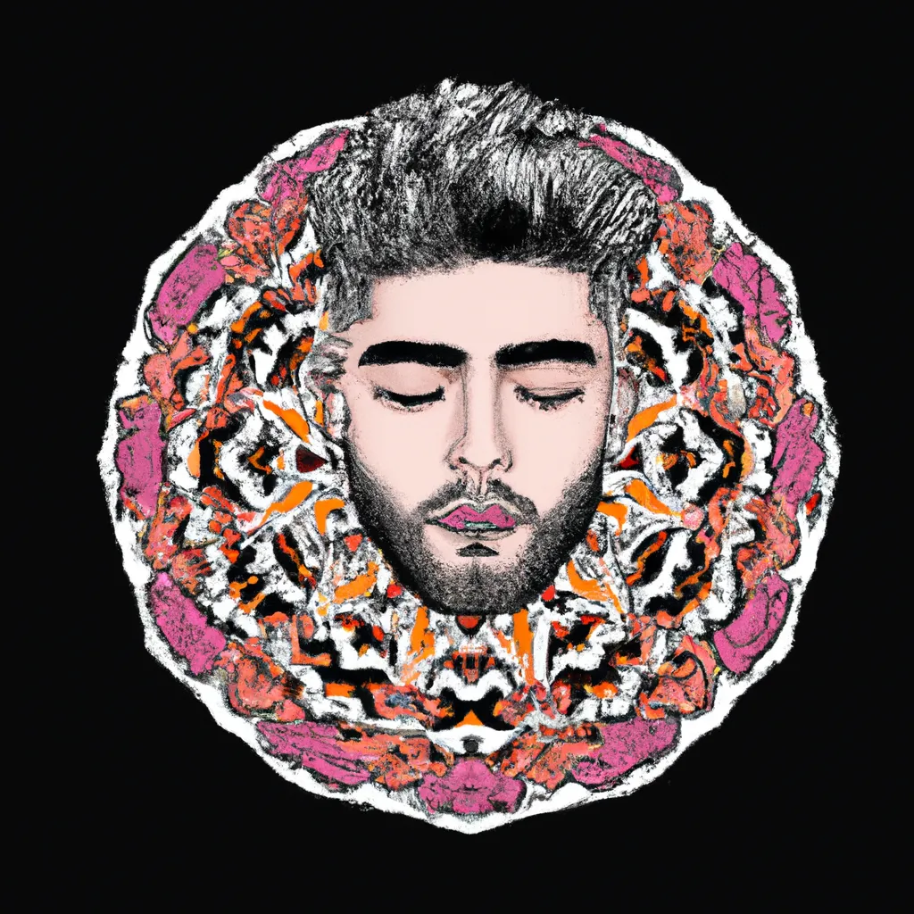 Ilustracao mandala zayn malik