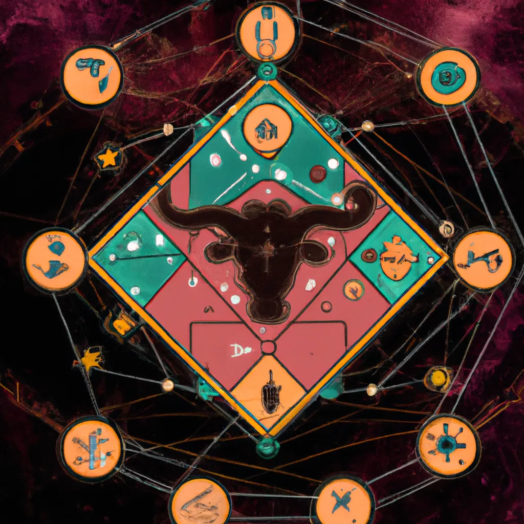Ilustracao mapa astral de touro