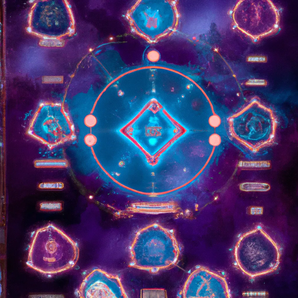 Ilustracao mapa astral horos