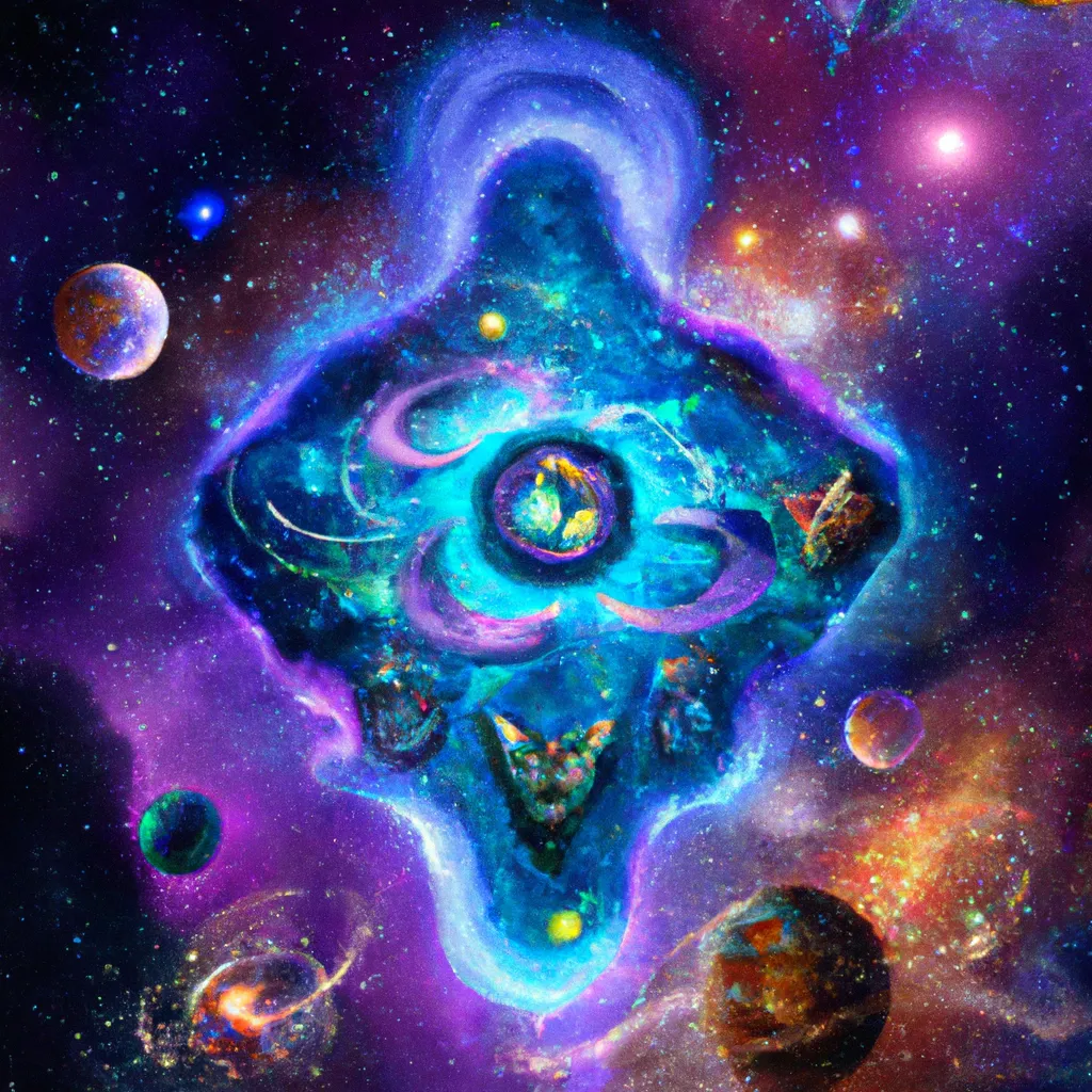 Ilustracao mapa astral imagem