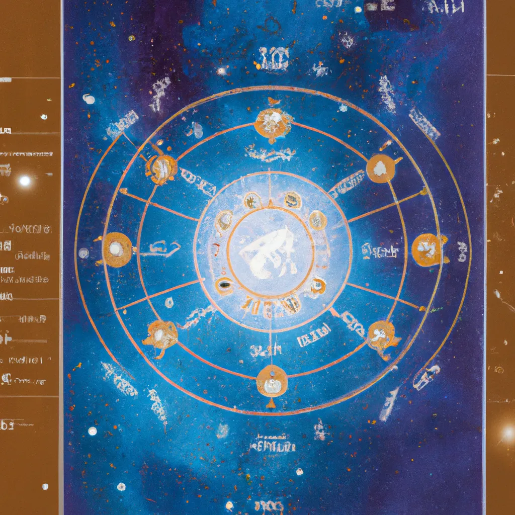 Ilustracao mapa astral interpretacao