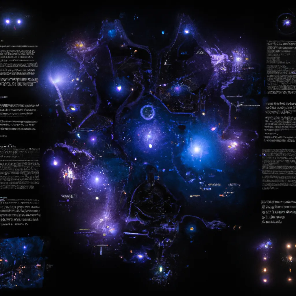 Ilustracao mapa astral luz e sombra