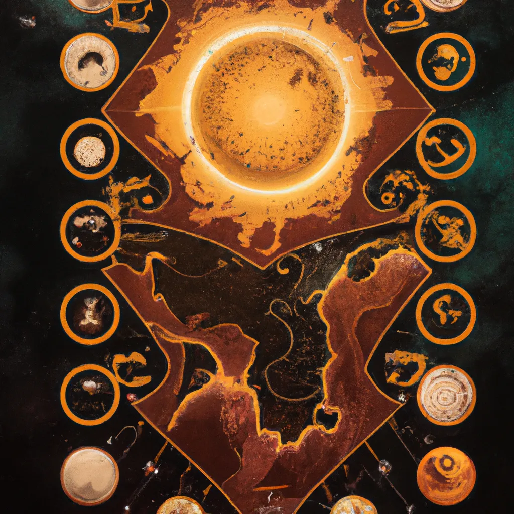 Ilustracao mapa astral mercurio