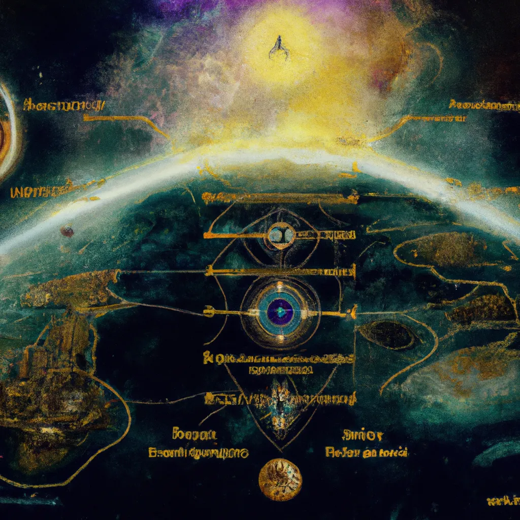 Ilustracao mapa astral natal