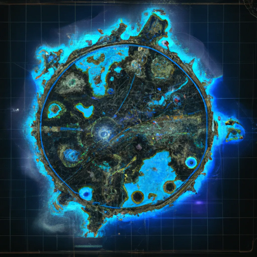 Ilustracao mapa astral sideral