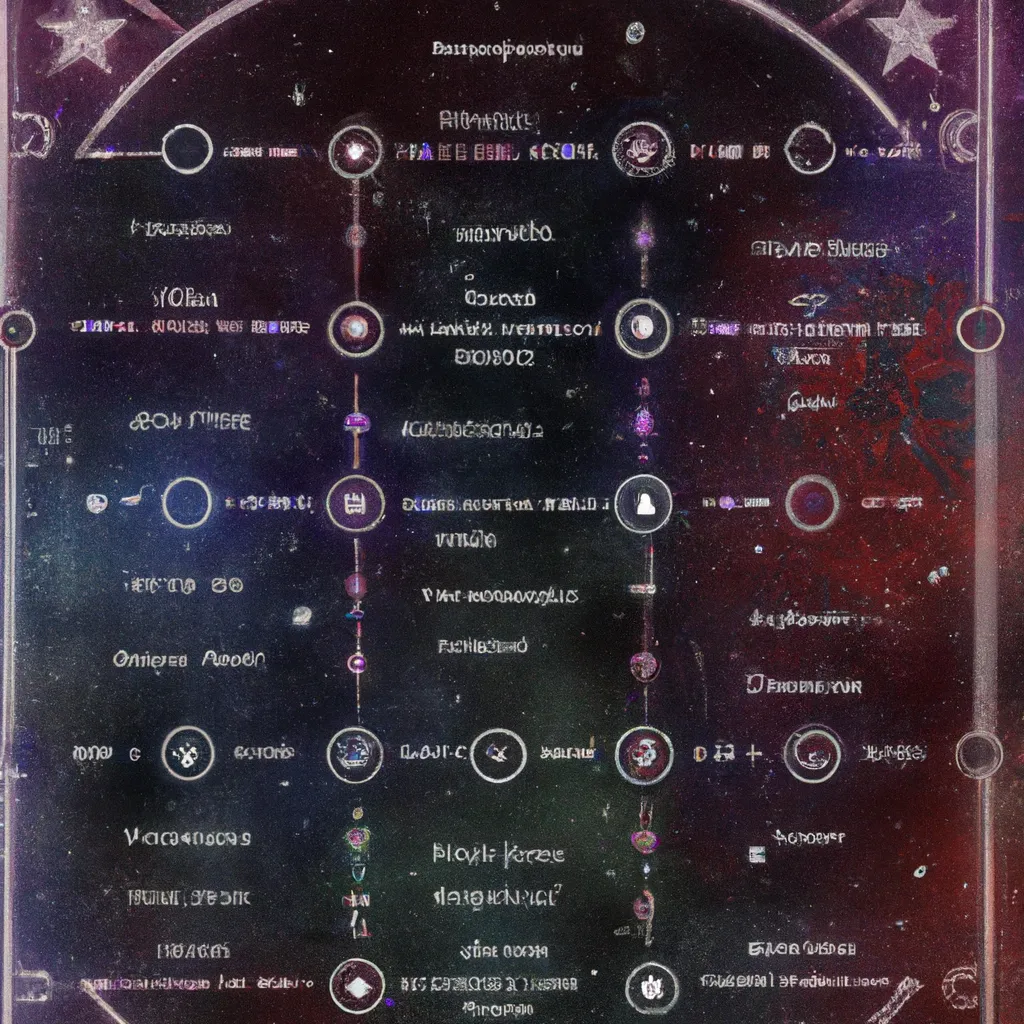 Ilustracao mapa astral signo