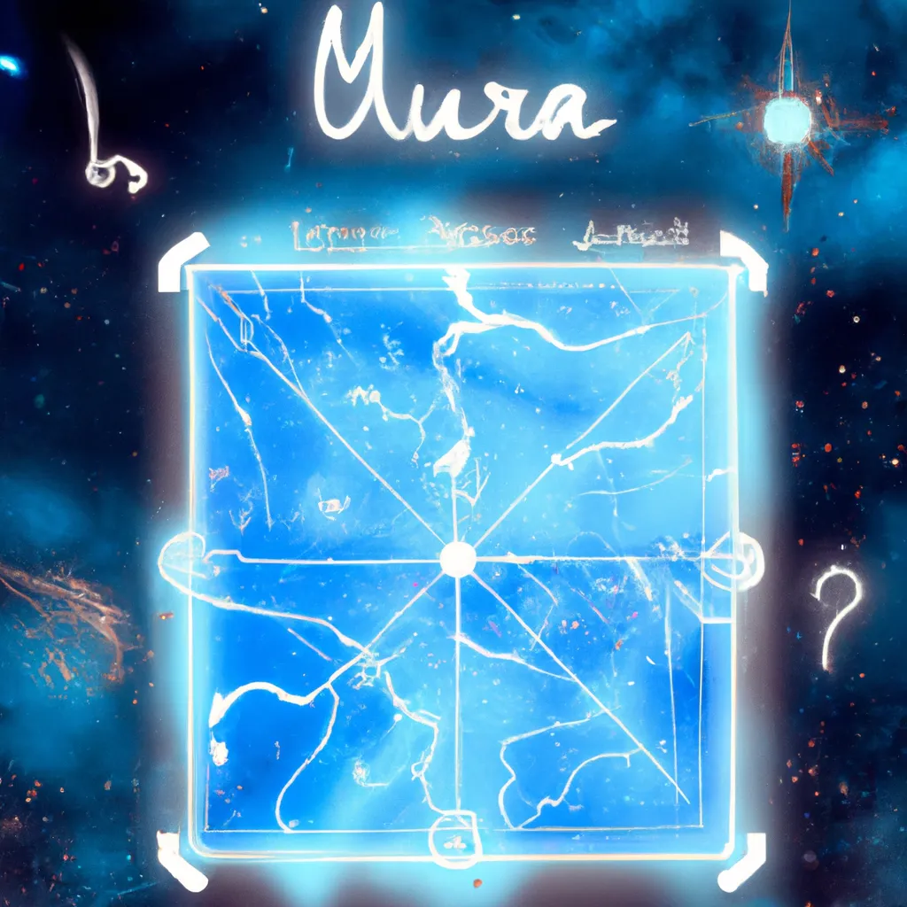 Ilustracao mapa astral urano em aquario