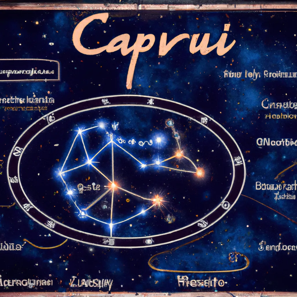 Ilustracao mapa astral urano em capricornio