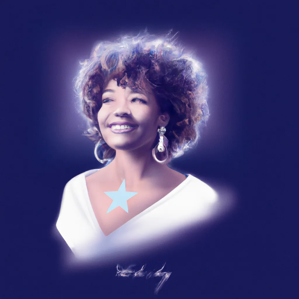 Ilustracao mapa astral whitney houston