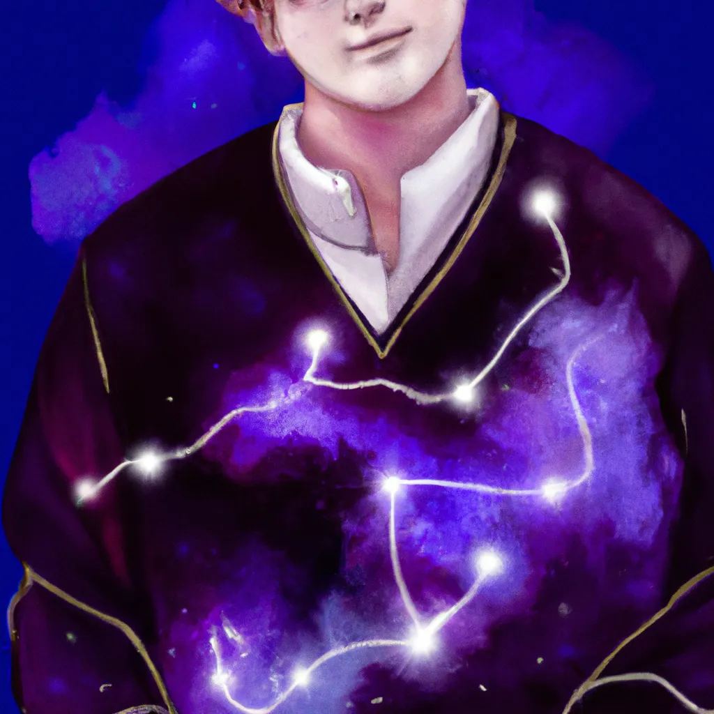 Ilustracao mapa astral yoongi