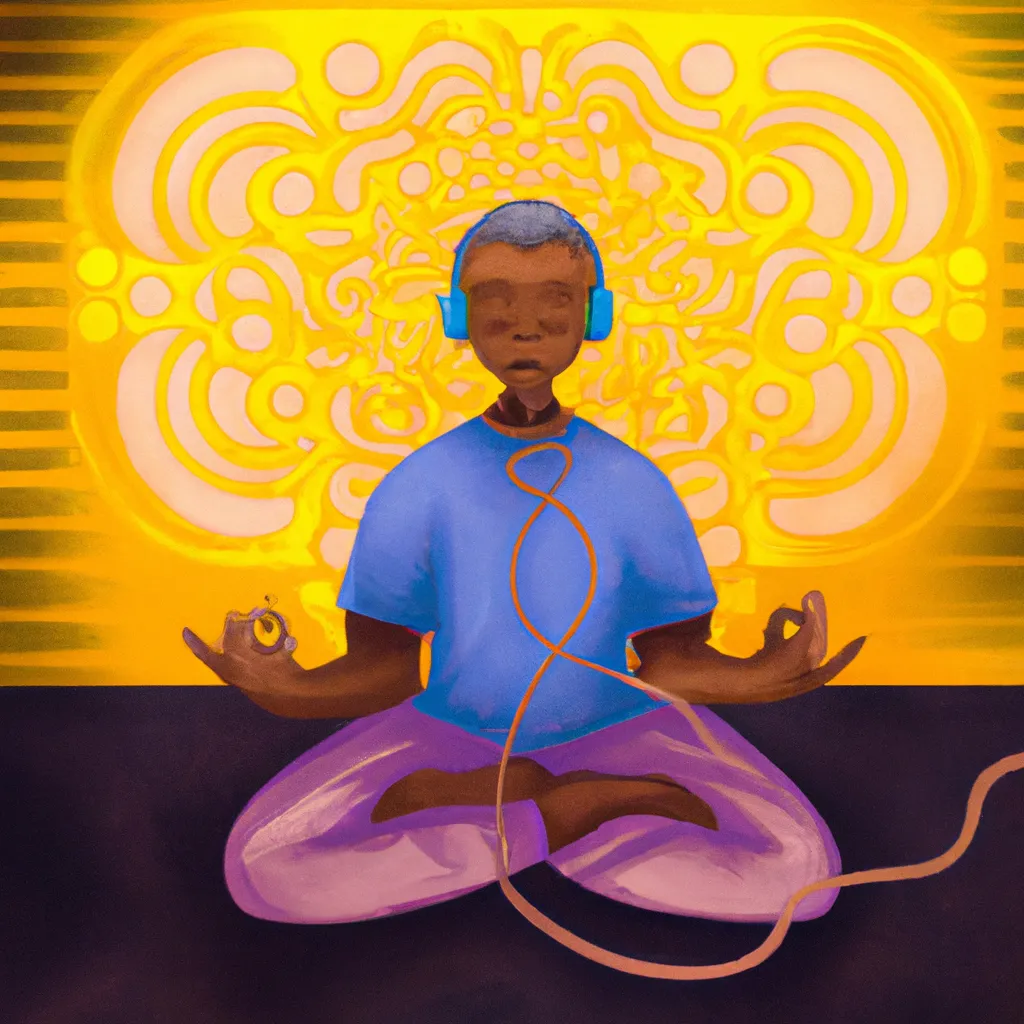 Ilustracao meditacao ajuda na ansiedade